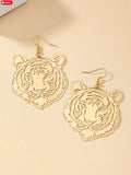 Gold Tiger Earrings