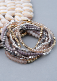 Faceted Beaded Stretch Bracelets