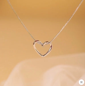 Hollow Heart Pendant Necklace