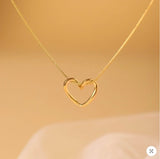 Hollow Heart Pendant Necklace