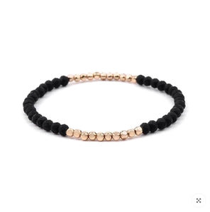 Faceted Beaded Stretch Bracelets