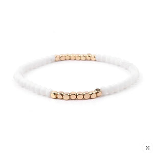 Faceted Beaded Stretch Bracelets