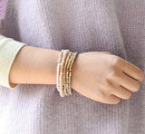 Faceted Beaded Stretch Bracelets