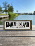 Kiawah Island GPS Coordinates Sign