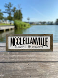 McClellanville GPS Coordinates Sign