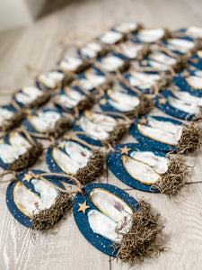 Oyster Shell Nativity Ornament