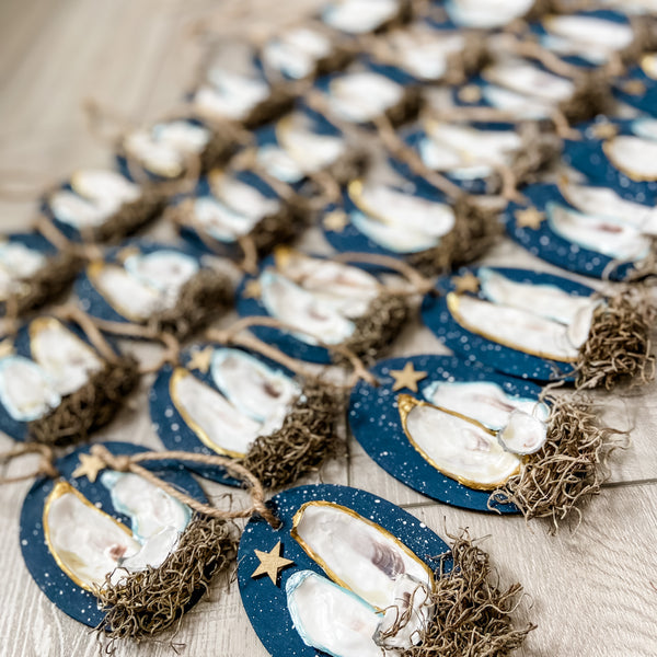 Oyster Shell Nativity Ornament