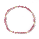 Faceted Semi Precious Stone Beaded Bracelet