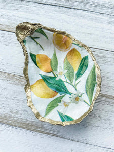 Lemon Oyster Shell Ring Dish image 1