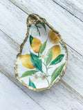 Lemon Oyster Shell Ring Dish image 0