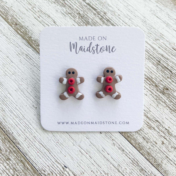 Gingerbread Man Studs image 0