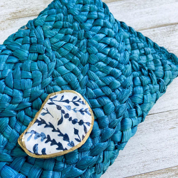Botanical Oyster Shell Clutch image 4