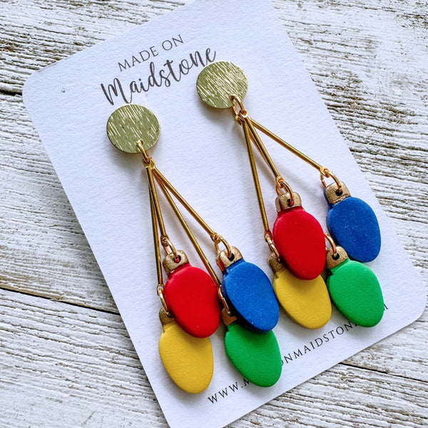Christmas Light Earrings image 1