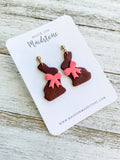 Chocolate Bunny Earrings image 1