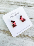 Chocolate Bunny Studs image 1
