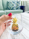 Pineapple Stemless Wine Glass image 1