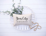 Custom GPS Coordinates Pillow Cover image 1