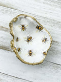 Honey Bee Oyster Shell Ring Dish image 1