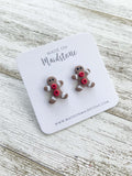 Gingerbread Man Studs image 1