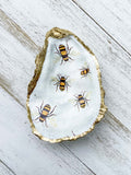 Honey Bee Oyster Shell Ring Dish image 3
