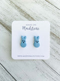 Marshmallow Bunny Studs - Blue image