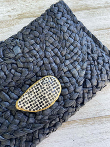 Polka Dot Oyster Shell Clutch image 1
