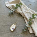 Oyster Shell Pendant Necklace