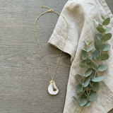 Oyster Shell Pendant Necklace