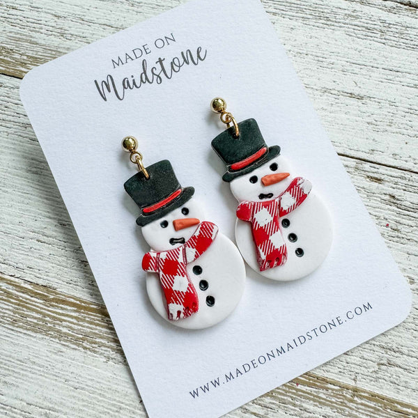 Snowman Earrings image 1