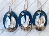 Oyster Shell Nativity Ornament image 1
