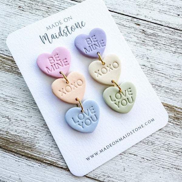 Conversation Heart Earrings image 1