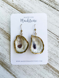 Cupped Oyster Shell Earrings image 4