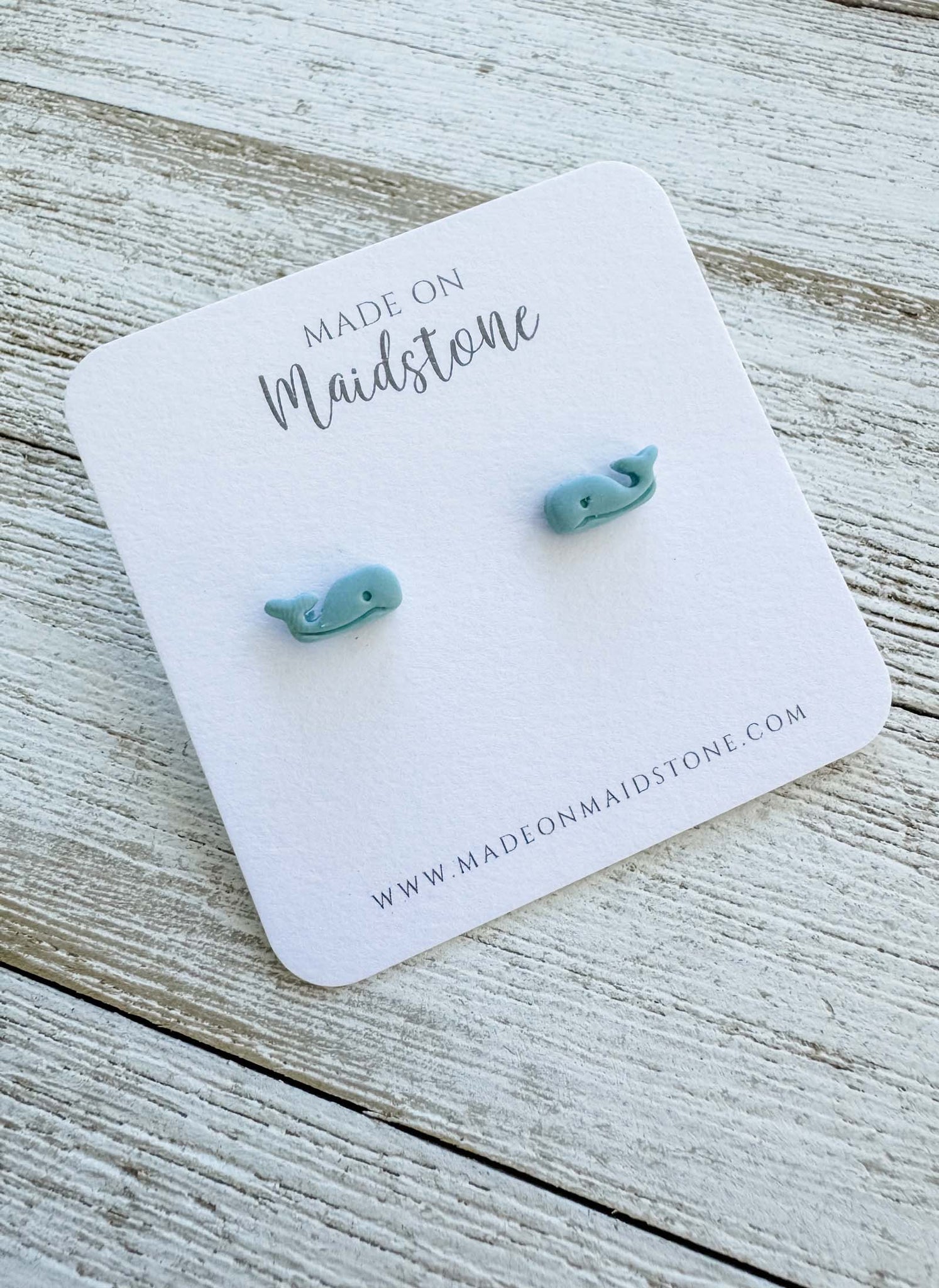 Mini Whale Studs image 1