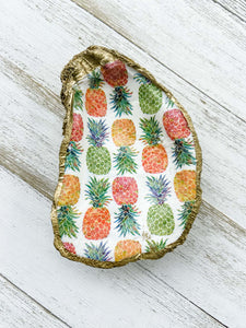 Pineapple Oyster Shell Ring Dish image 0