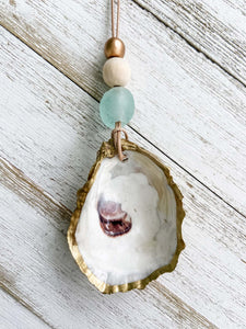 Gilded Oyster Shell Ornament - Coastal Collection image 7